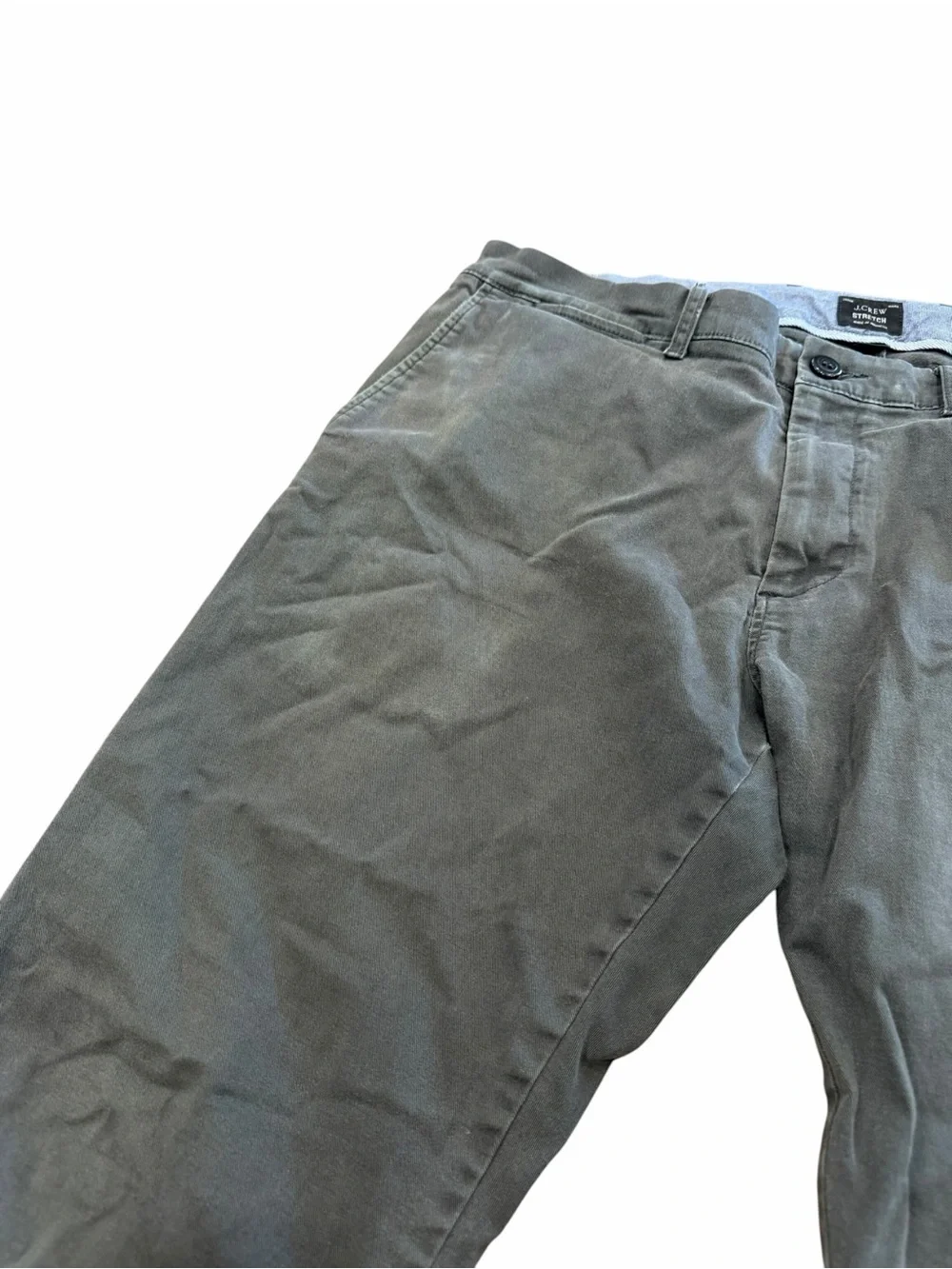 J.Crew Men’s Greenish Gray 481 Slim Chino Pants 34x32